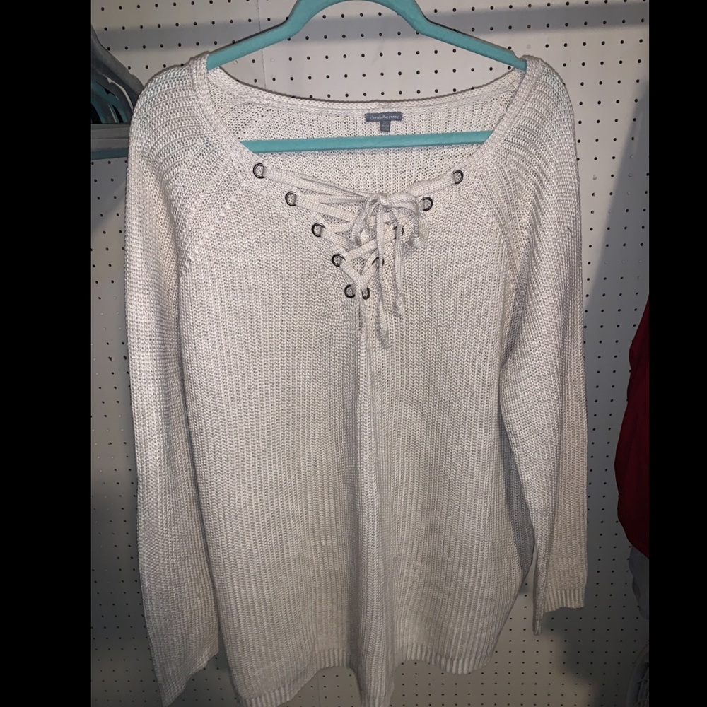 Chunky knit tunic sweater